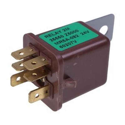 24V 6-Pin Relay MR5A-082 for Komatsu Hitachi Caterpillar CAT Excavator