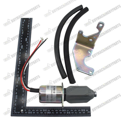 12V Fuel Shut Off Solenoid Kit 1751ES SA4260-12 SA-4260-12 Fit for Woodward Kubota - Buymachineryparts