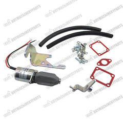 12V Fuel Shut Off Solenoid Kit 1751ES SA4260-12 SA-4260-12 Fit for Woodward Kubota - Buymachineryparts