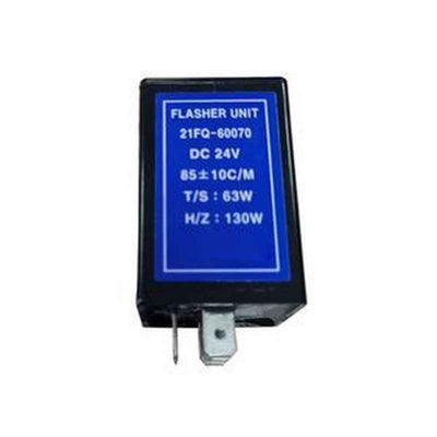 24V Flasher Unit Assembly 21ER-60702 for CASE Wheel Loader 1221E