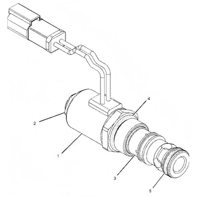 24V solenoid valve 231-6287 for caterpillar cat 226b 232b 236b 242b 246b 247b 248b 252b 257b 262b 267b 268b 277b 287b