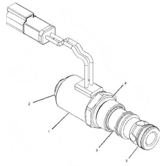 Válvula solenóide 24V 231-6287 para caterpillar cat 226b 232b 236b 242b 246b 247b 248b 252b 257b 262b 267b 268b 277b 287b 