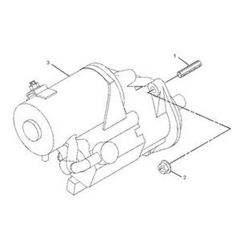 24V Starting Motor GP-Electric 281-6400 for Caterpillar CAT Engine C6.6 Excavator M316D M318D M322D - Buymachineryparts