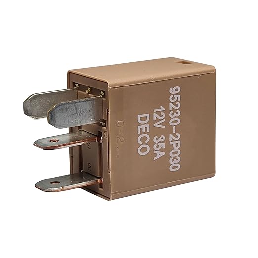 2 Pcs 4 Pin 12V 35A Power Relay 95230-2P030 for Hyundai Accent Azera Elantra Genesis G70 G80 G90 GV80 Kia Forte Sorento