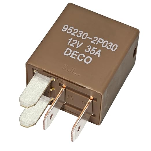 2 Pcs 4 Pin 12V 35A Power Relay 95230-2P030 for Hyundai Accent Azera Elantra Genesis G70 G80 G90 GV80 Kia Forte Sorento