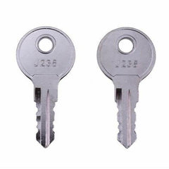 2Pcs Door Lock Keys J236-A J236 for the most common utility compartment and hatch locks used in the RV Industry