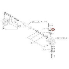 2-Piece Pin 84259754 for New Holland Loader B95CTC B110B B100BLR