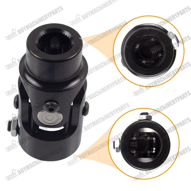 3/4" 36 Spline X  1" DD Steering Shaft U-Joint Coupler Single Universal Joint - Buymachineryparts