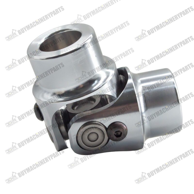 3/4" Smooth Round x 3/4" Smooth Round Chrome Steering Universal U Joint Coupler - Buymachineryparts