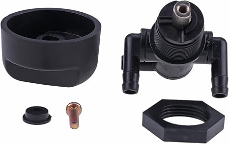3-Way Fuel Shutoff Petcock Valve With Knob Nut 7052161 5432559 for Polaris ATV Sportsman 335 400 500 600 700 Magnum 325 330