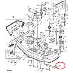 Hoja de 3 uds M127500 para Tractor John Deere GT225 GT235 GT245 GX255 GX325 GX335 GX345 