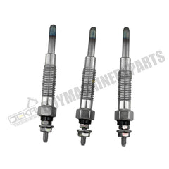 3 Pcs Glow Plug Kit 32A66-03100 for Mitsubishi S3L S3L2 Engine Excavator