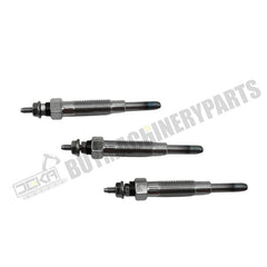 3 Pcs Glow Plug Kit 32A66-03100 for Mitsubishi S3L S3L2 Engine Excavator