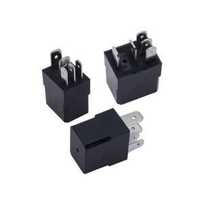 3-Piece 12V Micro Relay 332/C3148 716/30149 for JCB Backhoe Loaders