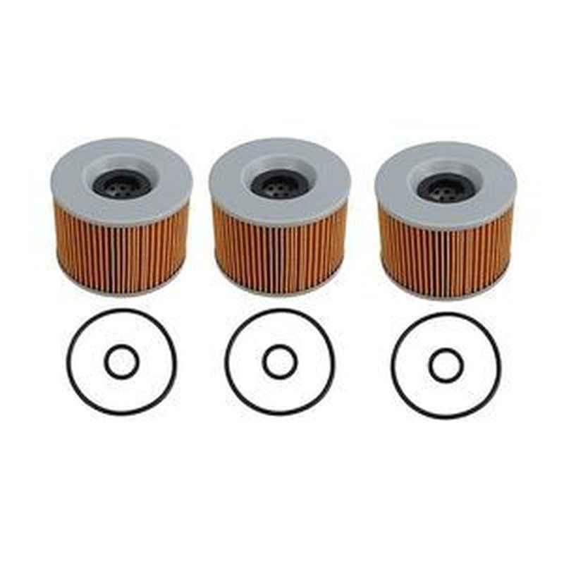 3-Piece Oil Filter w/ O-Ring 15410-426-010 for Honda CB350F-CB900C