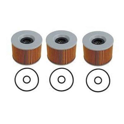 3-Piece Oil Filter w/ O-Ring 15410-426-010 for Honda CB350F-CB900C