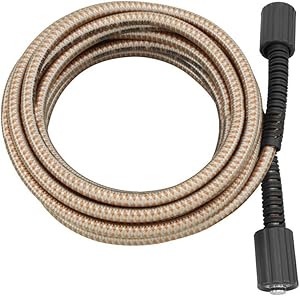 25' Braided Pressure Washer Hose 6mm M22 308835065 for Ryobi RY14122 RY141900