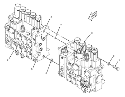 323-7681 Repair kit for main control valve for CAT 345 caterpillar - Buymachineryparts