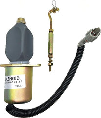 12V Stop Solenoid Valve for Mitsubishi Engine S4Q S4S S6S Volvo Terex Schaeff Sdmo Generator