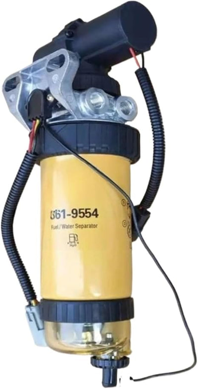 3615994 Fuel Filter Assembly With Electronic Pump Diesel Engine Fuel Water Separator,Compatible With CAT JCB 361-9554