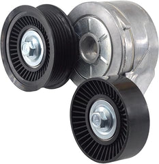 Tensor de correa de transmisión 39120 con polea 53030958AG, compatible con Chrysler Aspen (2007-2009), Dodge Dakota, Durango, Ram 1500, Jeep Grand Cherokee y Jeep Liberty.