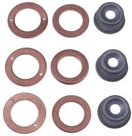 3 Cylinder Injector Seal Kit With Heat Shield 554051 557352 5001225 for Kubota Engine D1105 D1105-E4B Jacobsen Fairway Mower SLF1880 LF510