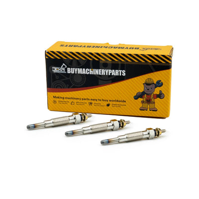 3Pcs Glow Plug 32A66-03100 32A66-03102 for Excavator Forklift Tractor Mitsubishi S3L S3L2 Engine