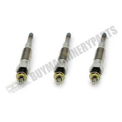 3Pcs Glow Plug 32A66-03100 32A66-03102 for Excavator Forklift Tractor Mitsubishi S3L S3L2 Engine