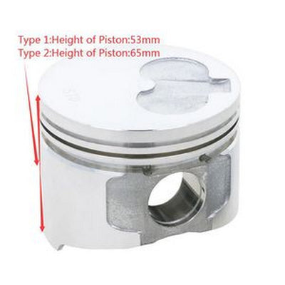 3TNE68 3TNE68C 3D68E 3TNE68L Piston Kit With Ring Set for Yanmar VIO20 B2U Engine STD