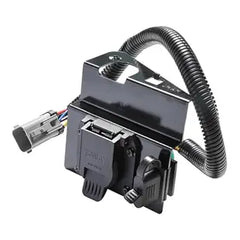 Conector de cablagem para reboque de 4 pinos e 7 vias, compatível com Ford F250 e F350 Super Duty 2002-2004, substitui a peça nº 2C3Z-13A576-DA.
