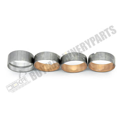 Cojinete de árbol de levas de 4 piezas para motor Komatsu S6D95 6D95L 6D95L-1 