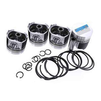 4 Sets Piston & Ring Kit 13216-3201 for Hino W04D Engine