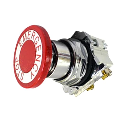 40mm E-Stop Hd Push-Pull Switch 02250163-818 for Sullair Air Compressor 300HH 375H 375HH
