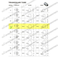 42-56" PTO Shaft PTO Driveshaft for Tractor 1-3/8" 6 Spline End 1-3/8" Round End - Buymachineryparts