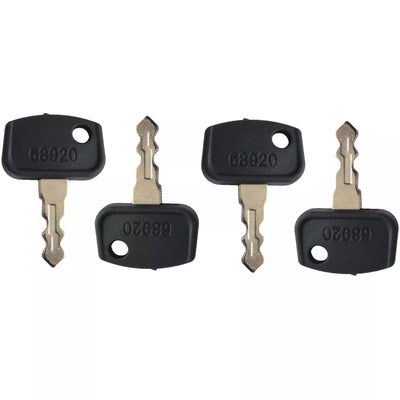 4 Pcs Ignition Key 68920 PL501-68920 For Kubota B26 BX1850D BX1860 BX1870 BX1870-1 BX2350D BX2360 BX2370 BX2370-1 BX24D BX25 BX25DLB BX25DLB-1