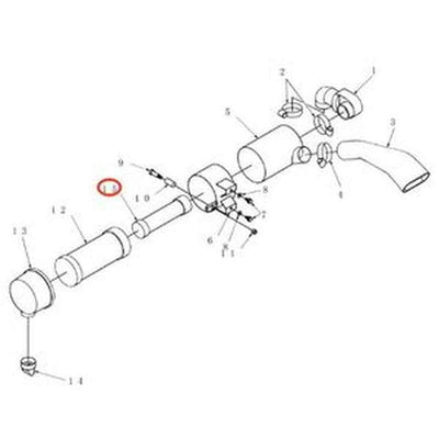 4-Piece Air Filter 314531177 for New Holland G6030 BOOMER 2030-2040 WORKMASTER 33