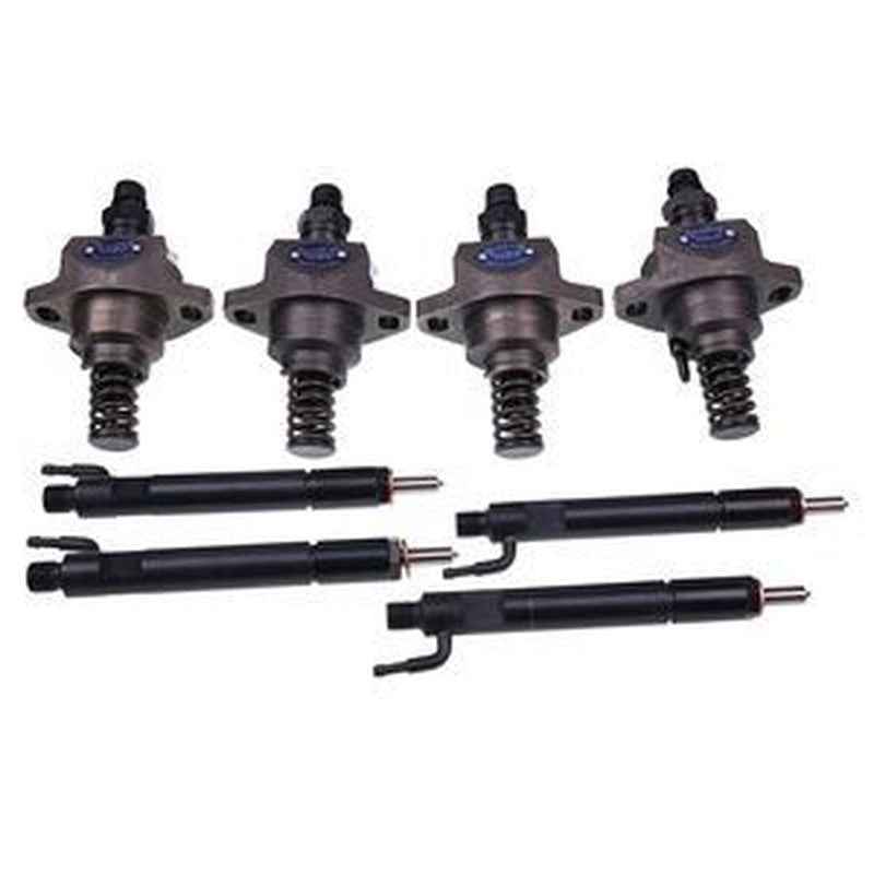 4Pcs Fuel Injector & Pump Set for Deutz 1011 Bobcat Loaders A220-883