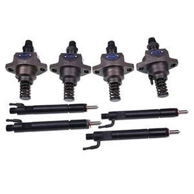 4Pcs Fuel Injector & Pump Set for Deutz 1011 Bobcat Loaders A220-883