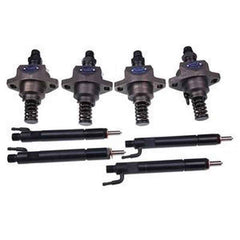 4Pcs Fuel Injector & Pump Set for Deutz 1011 Bobcat Loaders A220-883