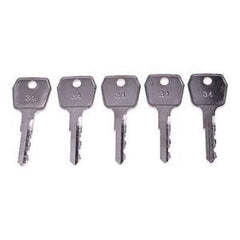 5 Ignition Keys 511416 57421-22060-71 57421-22000-71 for Toyota Forklift Engines