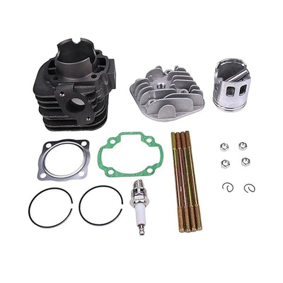 52mm Cylinder Head Piston Gasket Kit 0450007 for Polaris ATV Predator90 Sportsman90 Yamaha JOG Motorcycle 100 90cc 100cc 4DM