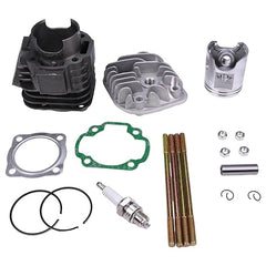 52mm Cylinder Head Piston Gasket Kit 0450007 for Polaris ATV Predator90 Sportsman90 Yamaha JOG Motorcycle 100 90cc 100cc 4DM