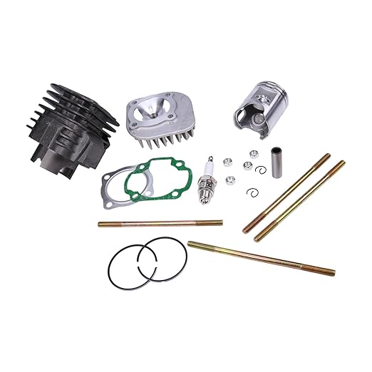52mm Cylinder Head Piston Gasket Kit 0450007 for Polaris ATV Predator90 Sportsman90 Yamaha JOG Motorcycle 100 90cc 100cc 4DM