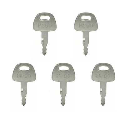 5 Pcs Ignition Start Key H800 for Fiat Hitachi John Deere Excavator CASE Dozer New Holland