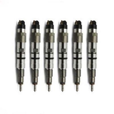 6 Pcs Bosch Fuel Injector 0445120145 65.10401-7005 for Doosan Daewoo Engine DL08 DL08S