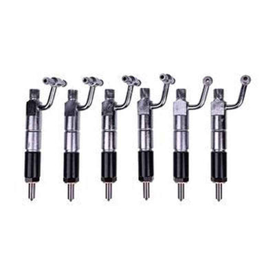 6 PCS Fuel Injectors 32A6107040 093500-6310 for Mitsubishi S6S Engine