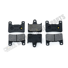 6 Pcs Front & Rear Brake Pad FA379 FA254 for Suzuki Motorcycle GSXR600 GSXR700 GSXR1000 2004-2006