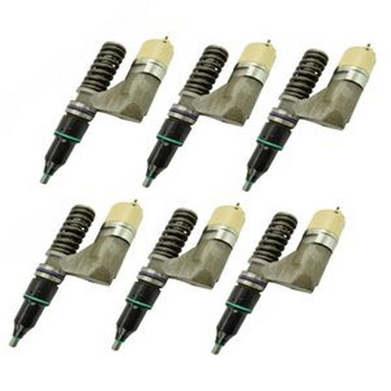 6 Pcs Fuel Injector 10R-0961 212-3465 for Caterpillar CAT Engine C-10 3176 3176C 3196 Challenger 65E 75D 85D - Buymachineryparts