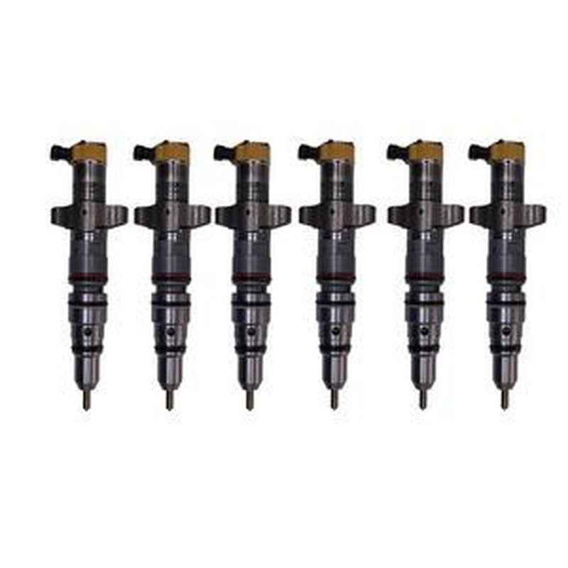 6 Fuel Injectors 10R-7222 for Caterpillar CAT C9 Engine Excavators E336D 330D