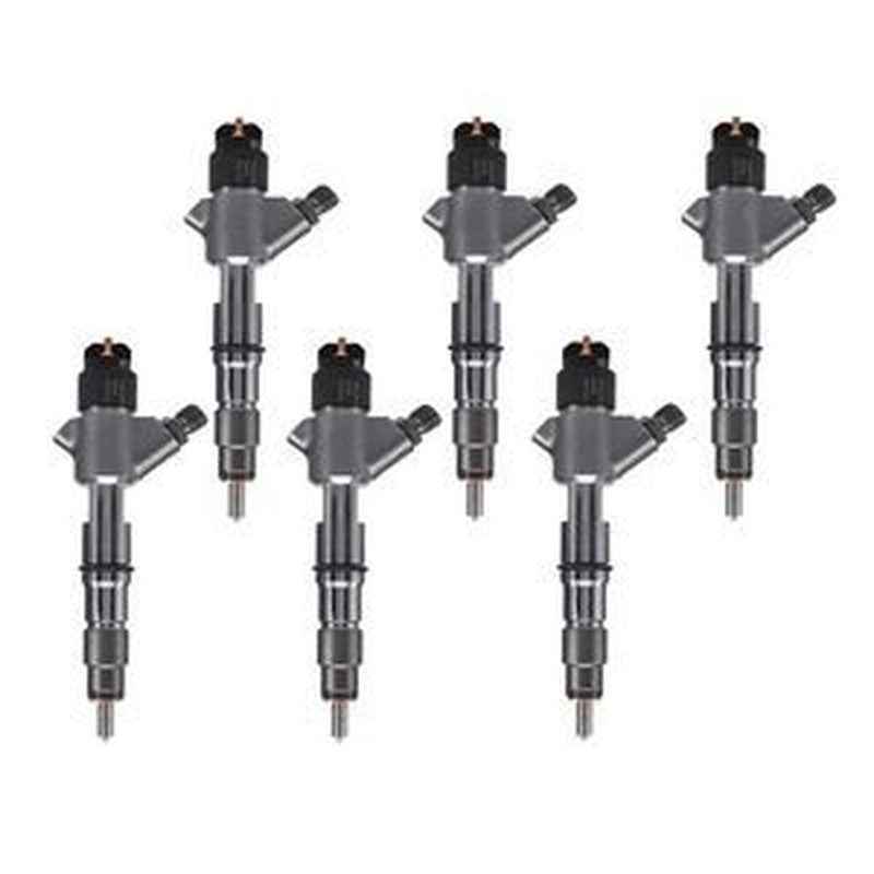 6-Piece Fuel Injector 13024966 0445120244 for Weichai WP6 6.2L Engine